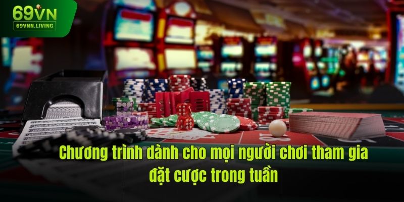 Chương trình dành cho mọi người chơi tham gia đặt cược trong tuần