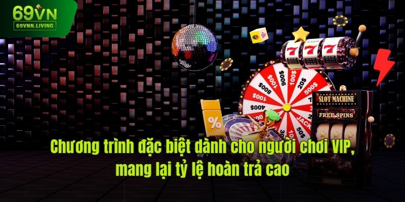 Chương trình đặc biệt dành cho người chơi VIP, mang lại tỷ lệ hoàn trả cao